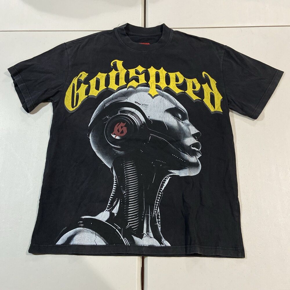 Godspeed Mainline Collection 2024 Archives Robot Graphic T-Shirt Black Size XL